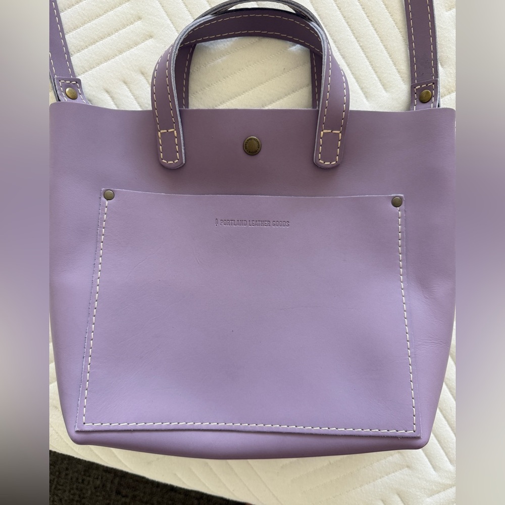 Purple Crossbody Tote Bag - Women's Shoulder Bag - Picture 2 of 16